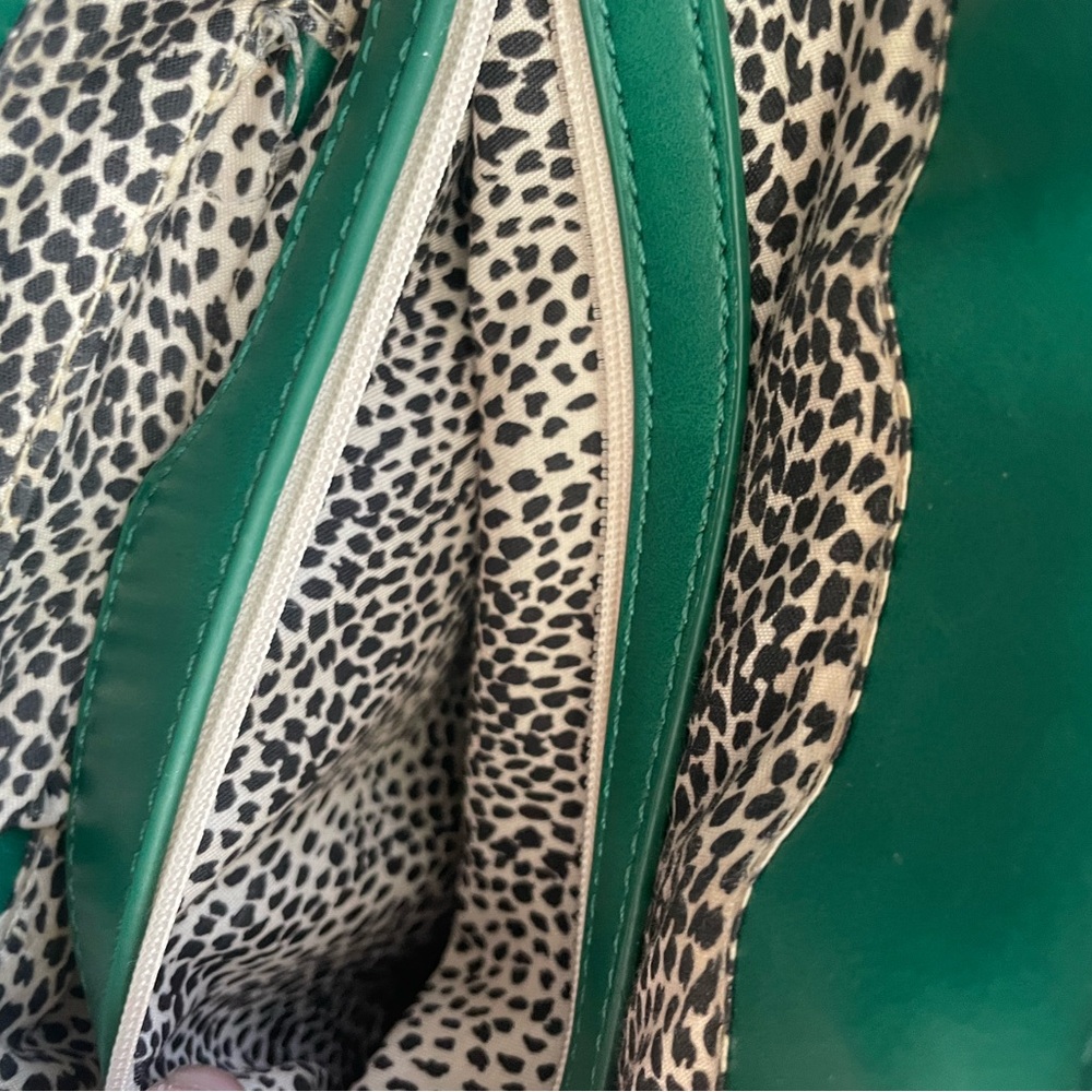 Green Leather Crossbody Bag - Picture 4 of 5